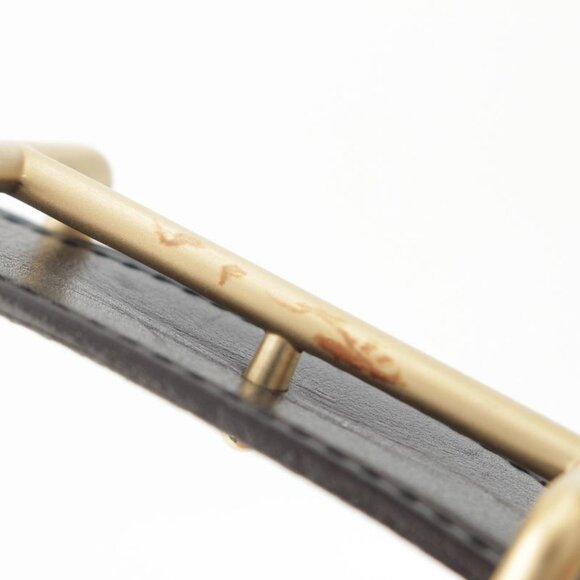 Hermes Leather Buckle Gold Belt Black Blue - Picture 6 of 10